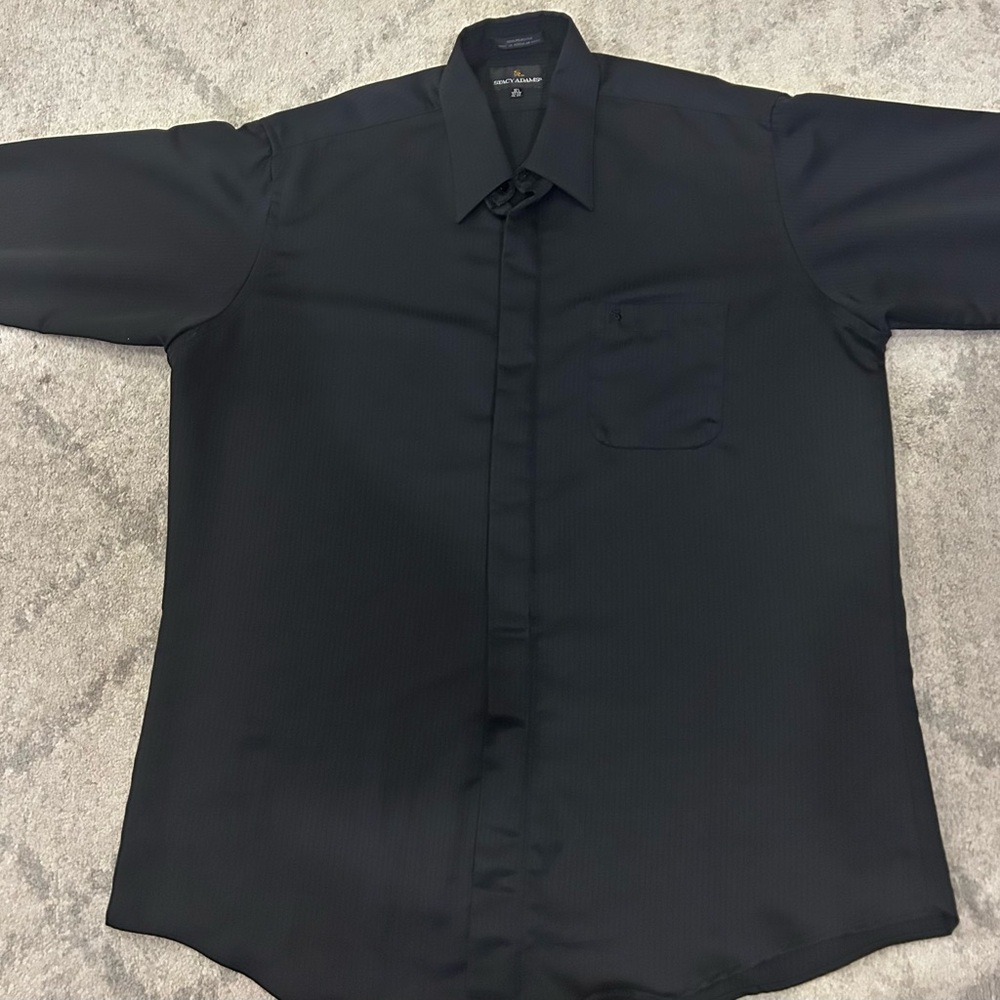 Stacy Adams Classic Black Dress Shirt